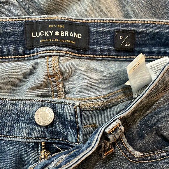 LUCKY BRAND-women’s blue cotton blend denim LOLITA SKINNY leg jeans - Picture 5 of 10